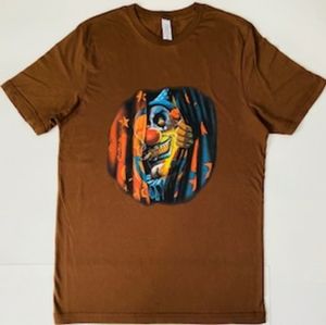 Scary clown graphic tee shirt